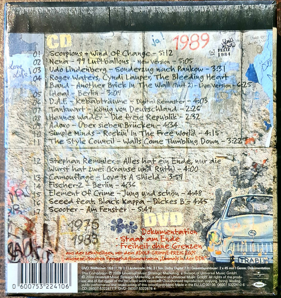 Cover zu Various - Songs Of Change (Die Audio- Und Videodokumentation Zum Mauerfall) | 2009 | Vinyl | Rock, Pop | Europe