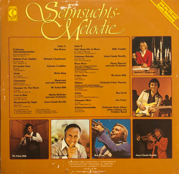 Cover zu Various - Sehnsuchts-Melodie | 1981 | Vinyl | Jazz, Pop, Classical | Germany