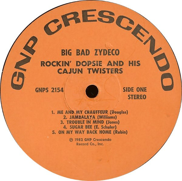 Cover zu Rocking Dopsie & The Cajun Twisters - Big Bad Zydeco | 1982 | Vinyl | Folk, World, & Country | US Schallplatten Ankauf