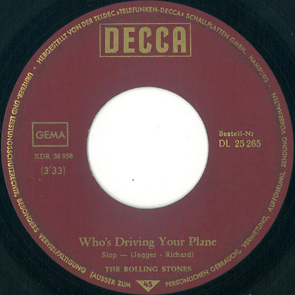 Cover zu The Rolling Stones - Have You Seen Your Mother, Baby, Standing In The Shadow? / Who's Driving Your Plane | 1966 | Vinyl, 7