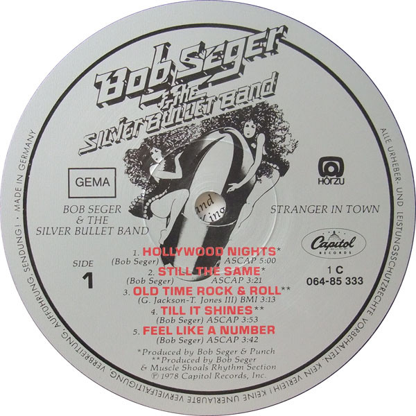 Cover zu Bob Seger And The Silver Bullet Band - Stranger In Town | 1978 | Vinyl | Rock, Blues, Pop | Germany