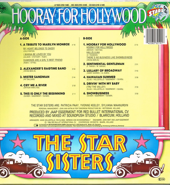 Cover zu The Star Sisters - Hooray For Hollywood | 1984 | Vinyl | Funk / Soul, Pop | Germany Schallplatten Ankauf