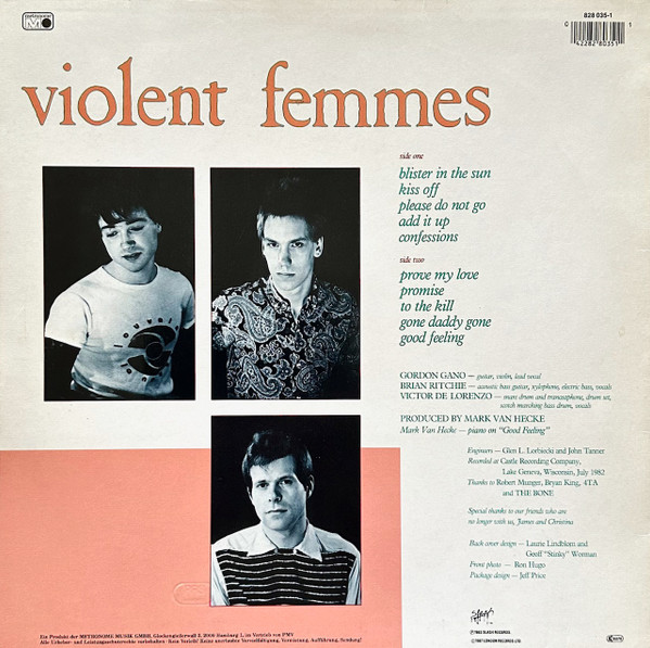 Cover zu Violent Femmes - Violent Femmes | 1987 | Vinyl | Rock | Germany