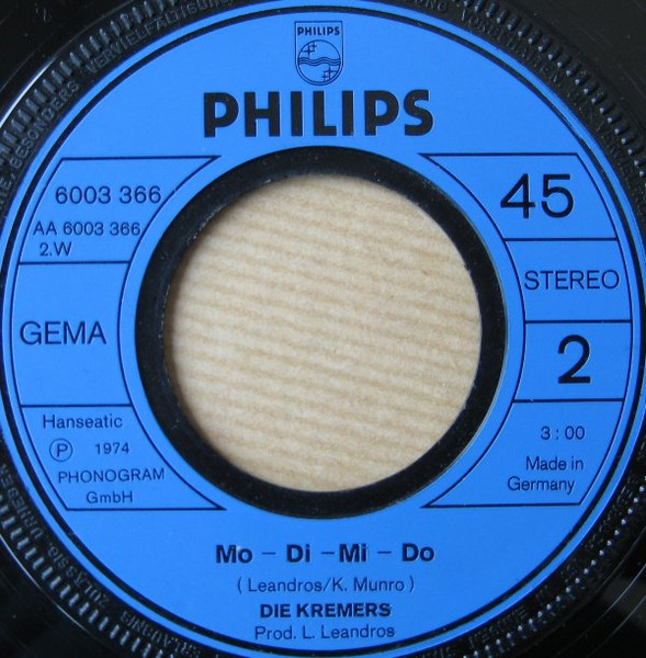 Cover zu Die Kremers - Das Mädchen Meiner Träume | 1974 | Vinyl | Pop | Germany