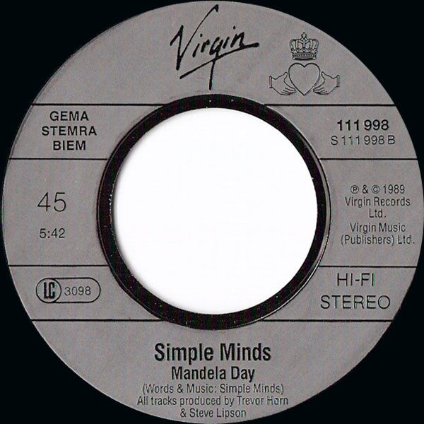 Cover zu Simple Minds - Ballad Of The Streets | 1989 | Vinyl | Rock, Pop, Folk, World, & Country | Europe