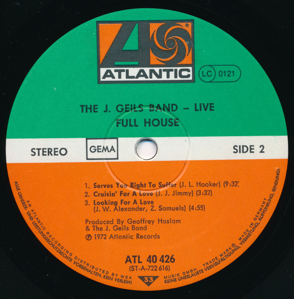 Cover zu The J. Geils Band -