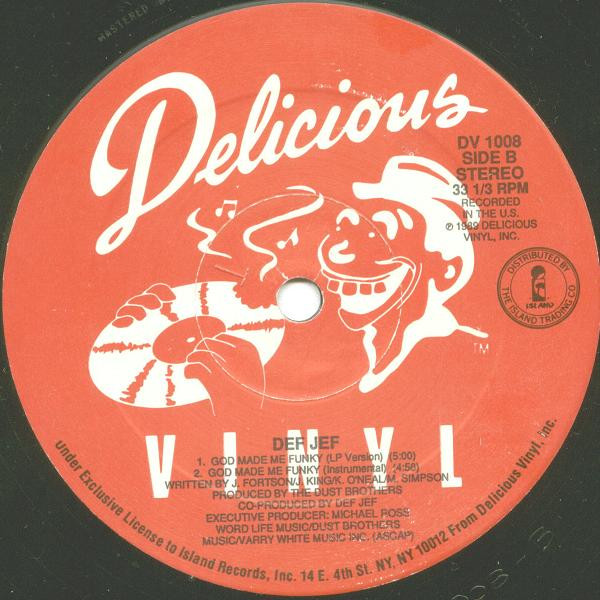 Cover zu Def Jef - Droppin' Rhymes On Drums / God Made Me Funky | 1989 | Vinyl | Hip Hop | US