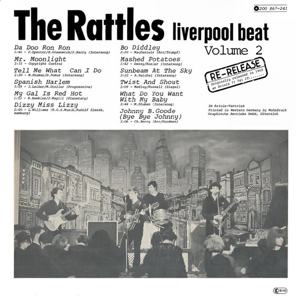 Cover zu The Rattles - Liverpool Beat Volume 2 | 1979 | Vinyl, LP, Album, Reissue, Stereo | Rock | Germany