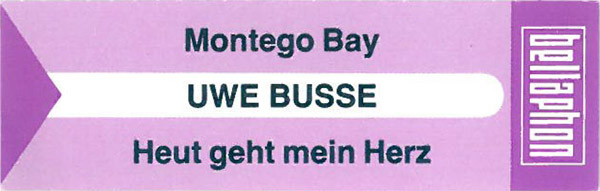 Cover zu Uwe Busse - Montego Bay | 1987 | Vinyl | Pop | Germany Schallplatten Ankauf