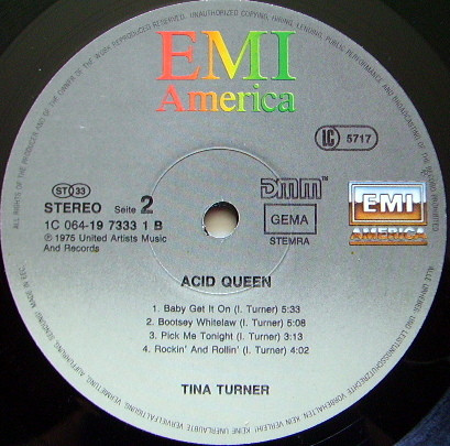 Cover zu Tina Turner - Acid Queen | Vinyl | Rock, Funk / Soul | Europe Schallplatten Ankauf