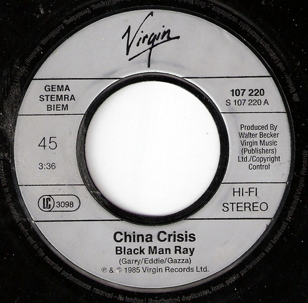 Cover zu China Crisis - Black Man Ray | 1985 | Vinyl | Electronic | Europe Schallplatten Ankauf