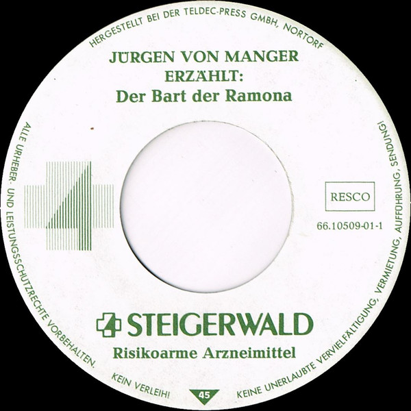 Cover zu Adolf Tegtmeier / Richard Münch - Als Basis Die Natur | Vinyl, 7