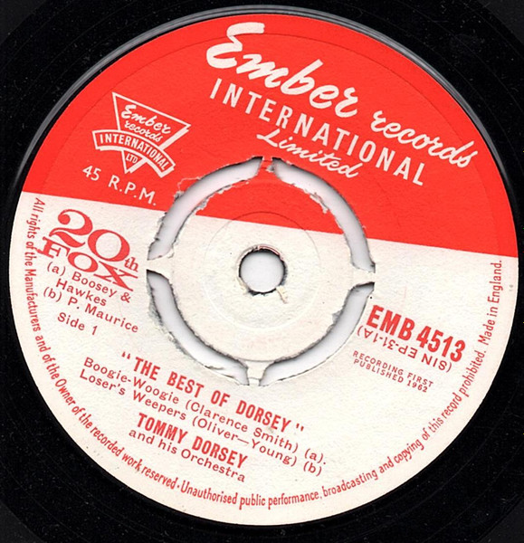 Cover zu Tommy Dorsey And His Orchestra - The Best Of Tommy Dorsey | Vinyl | Jazz | UK Schallplatten Ankauf