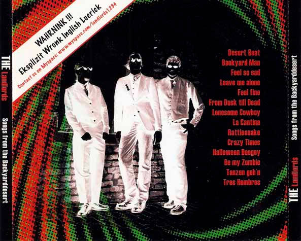 Cover zu The Landlords (9) - Songs From The Backyarddesert | 2007 | CD, Album | Rock | Germany Schallplatten Ankauf