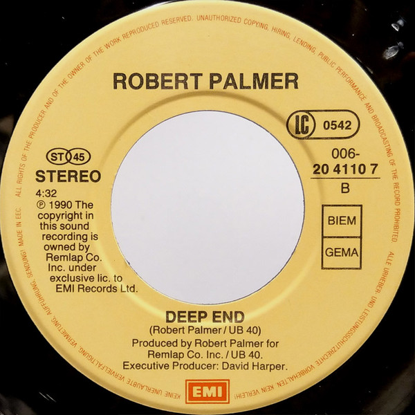 Cover zu Robert Palmer And UB40 - I'll Be Your Baby Tonight | 1990 | Vinyl | Rock, Pop | Europe Schallplatten Ankauf