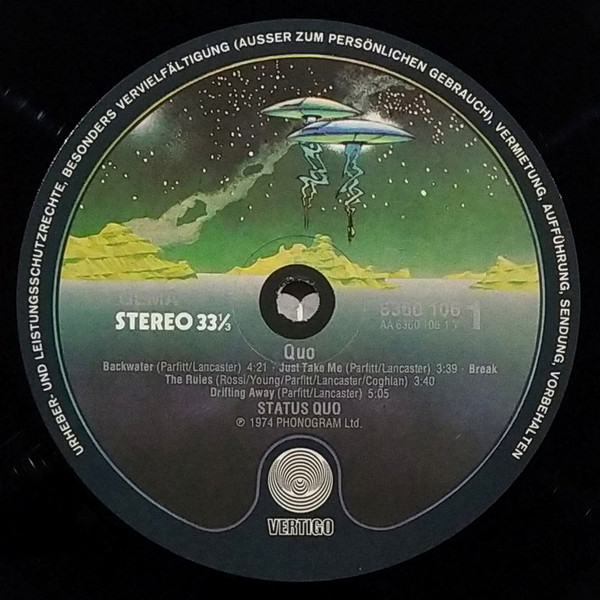 Cover zu Status Quo - Quo | 1974 | LP, Album | Rock | Germany