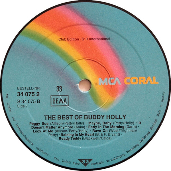 Cover zu Buddy Holly - The Best Of Buddy Holly | 1978 | Vinyl | Rock, Pop | Germany