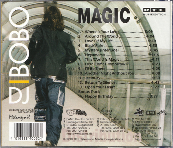Cover zu DJ BoBo - Magic (Limited LED-Edition) | 1998 | Vinyl | Electronic | Germany