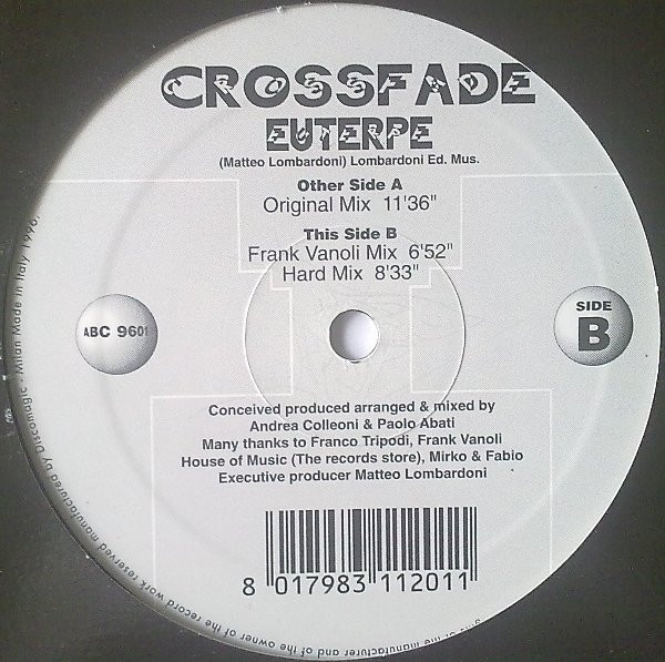 Cover zu Crossfade (4) - Euterpe | 1996 | Vinyl | Electronic | Italy