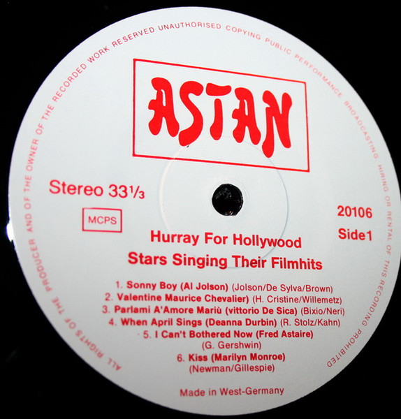 Cover zu Various - Stars Of Hollywood | Vinyl | Jazz, Pop | Germany