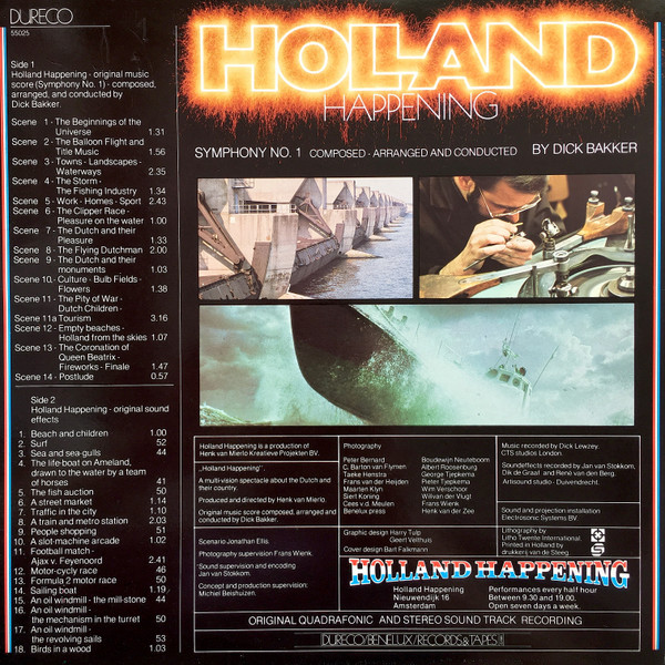 Cover zu Dick Bakker - Holland Happening | 1980 | Vinyl | Stage & Screen | Netherlands Schallplatten Ankauf