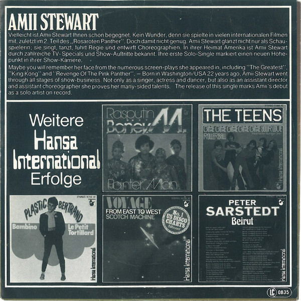 Cover zu Amii Stewart - Knock On Wood | 1979 | Vinyl | Funk / Soul | Germany