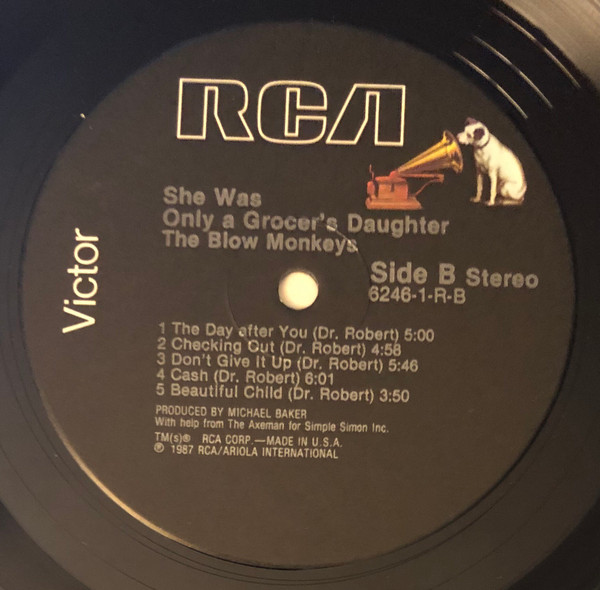 Cover zu The Blow Monkeys - She Was Only A Grocer's Daughter | 1987 | Vinyl | Electronic, Rock, Funk / Soul, Pop | US
