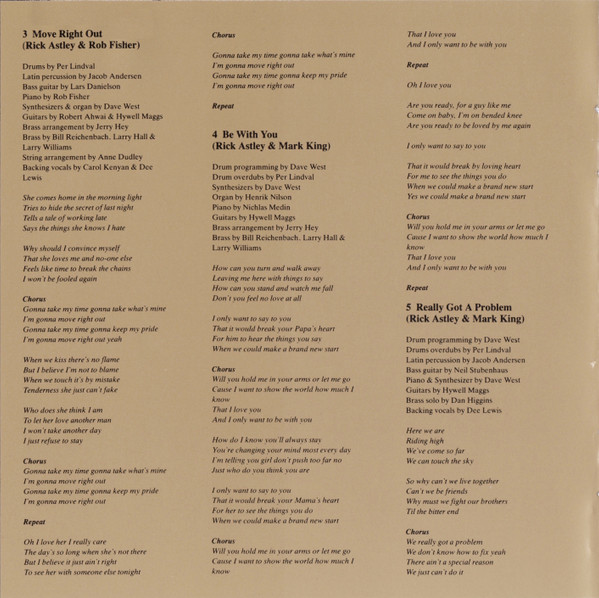 Cover zu Rick Astley - Free | 1991 | Vinyl | Electronic, Pop | UK & Europe