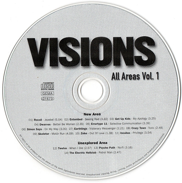 Cover zu Various - All Areas Vol. 1 | 2000 | Vinyl | Electronic, Rock | Germany Schallplatten Ankauf