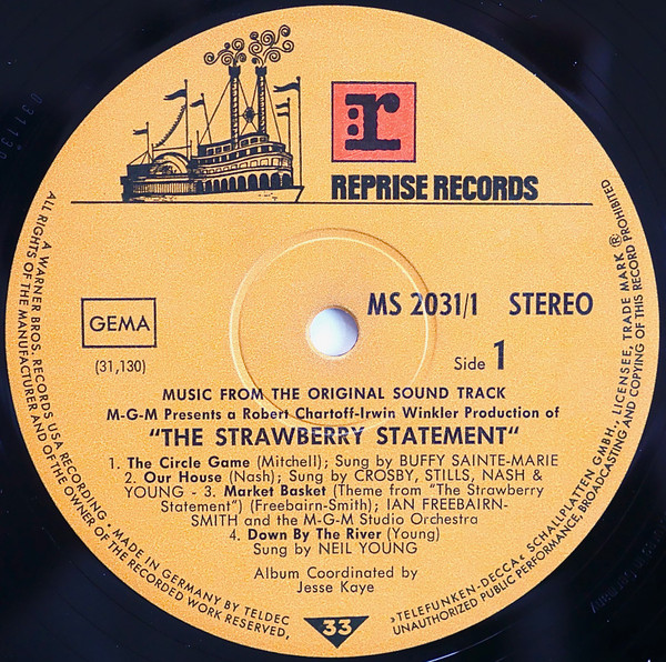 Cover zu Various - The Strawberry Statement | 1970 | Vinyl | Rock, Stage & Screen | Germany