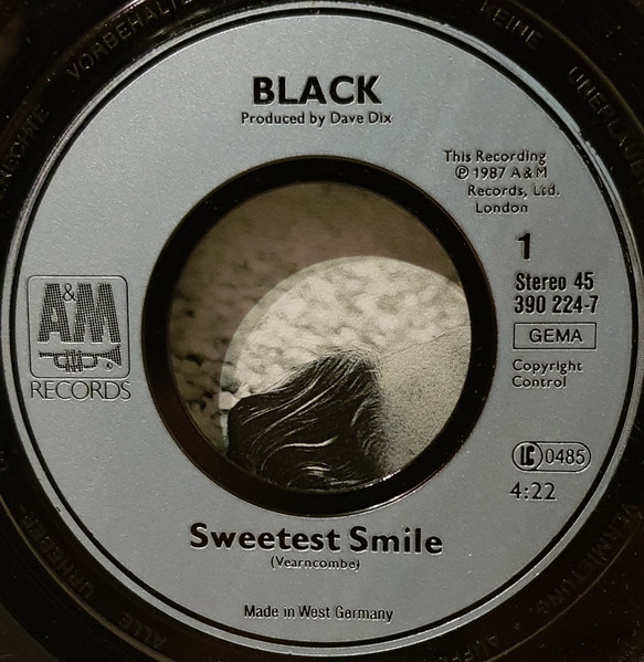 Cover zu Black (2) - Sweetest Smile | 1987 | Vinyl | Electronic | Germany Schallplatten Ankauf