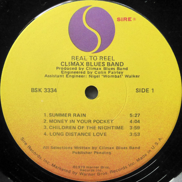 Cover zu Climax Blues Band - Real To Reel | 1979 | Vinyl | Rock, Blues | US