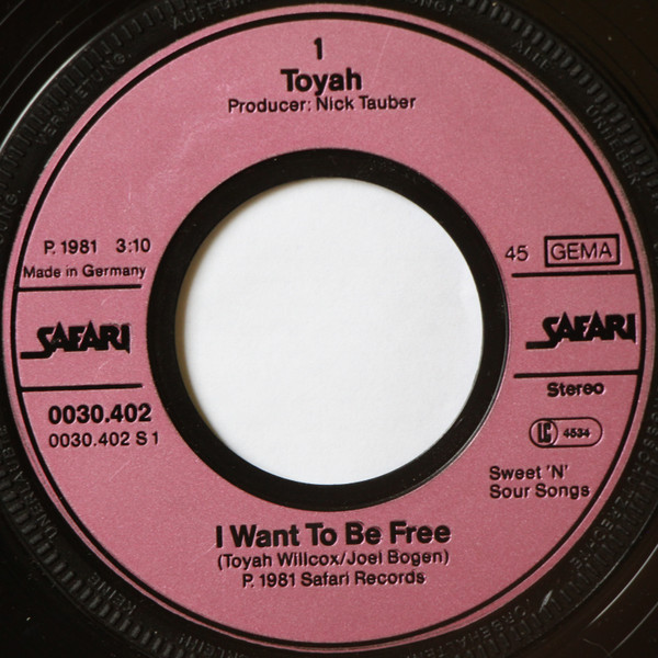 Cover zu Toyah (3) - I Want To Be Free | 1981 | Vinyl | Electronic, Rock | Germany