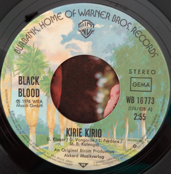 Cover zu Black Blood (2) - Kirie Kirio | 1976 | Vinyl | Reggae, Funk / Soul, Folk, World, & Country | Germany Schallplatten Ankauf