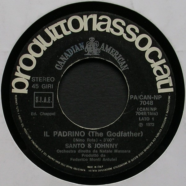 Cover zu Santo & Johnny - Il Padrino | 1972 | Vinyl | Pop, Classical, Stage & Screen | Italy Schallplatten Ankauf