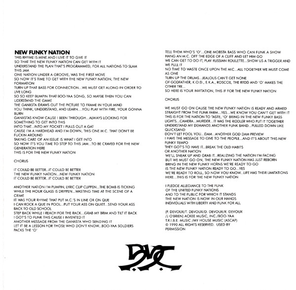 Cover zu Boo-Yaa T.R.I.B.E. - New Funky Nation | 1990 | Vinyl | Hip Hop | Europe