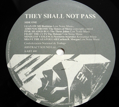 Cover zu Various - They Shall Not Pass | 1985 | Vinyl, LP, Album, Compilation | Rock | UK