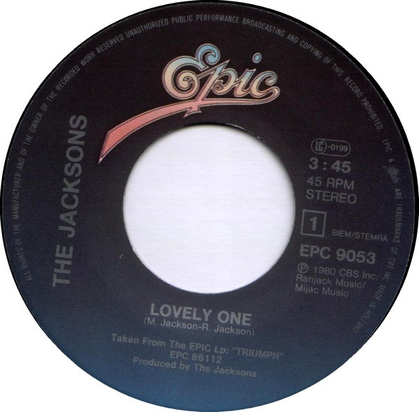Cover zu The Jacksons - Lovely One | 1980 | Vinyl, 7