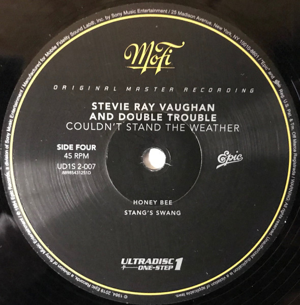 Cover zu Stevie Ray Vaughan & Double Trouble - Couldn't Stand The Weather | 2021 | Vinyl, 12