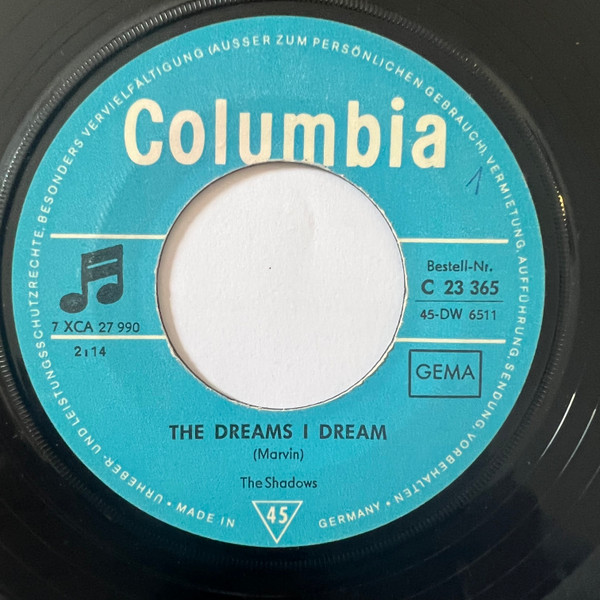 Cover zu The Shadows - The Dreams I Dream / Scotch On The Socks | 1966 | Vinyl | Rock, Pop | Germany