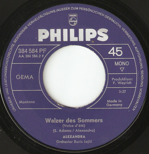 Cover zu Alexandra (7) - Schwarze Balalaika | 1969 | Vinyl | Pop, Folk, World, & Country | Germany