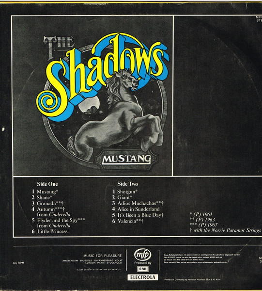 Cover zu The Shadows - Mustang | 1972 | Vinyl | Rock | Germany
