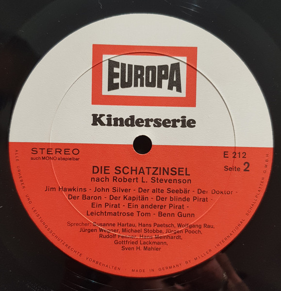 Cover zu Robert Louis Stevenson - Die Schatzinsel | Vinyl | Non-Music, Children's | Germany Schallplatten Ankauf