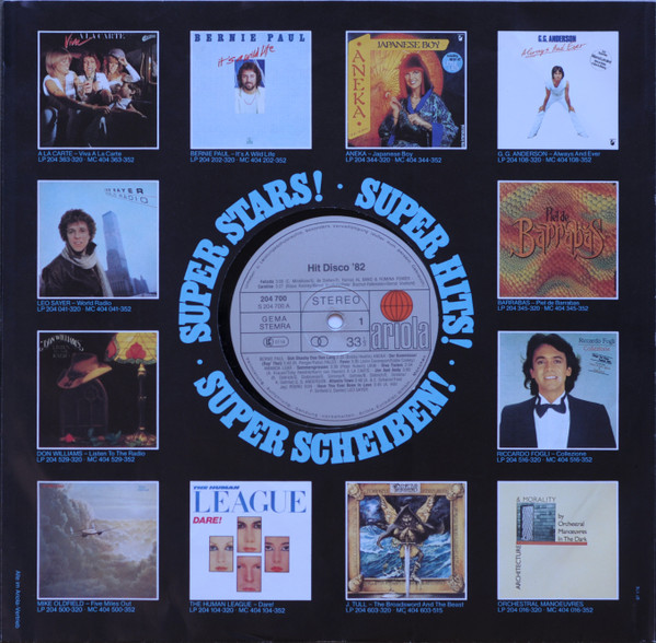 Cover zu Various - Super 20 - Hit Disco '82 | 1982 | Vinyl, LP, Compilation | Electronic, Rock | Germany