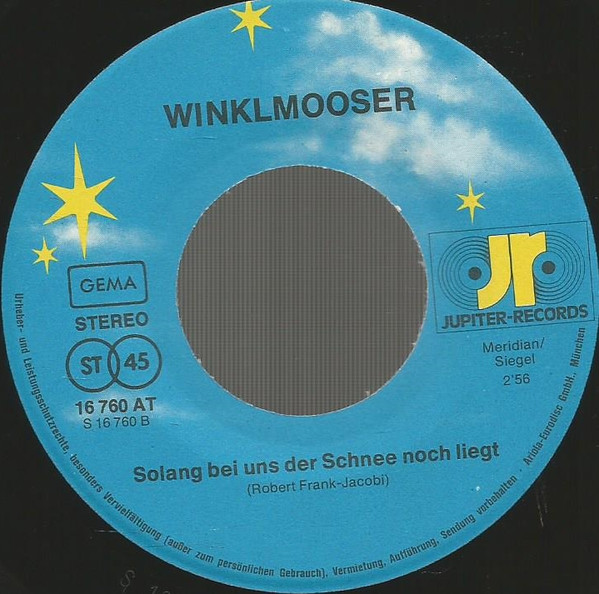 Cover zu Die Winklmooser - Rosi, Rosi, Noch Einmal | 1976 | Vinyl, 7