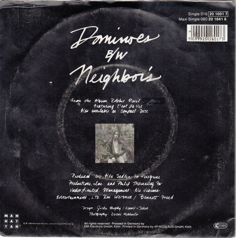 Cover zu Robbie Nevil - Dominoes | 1986 | Vinyl | Electronic | Germany Schallplatten Ankauf