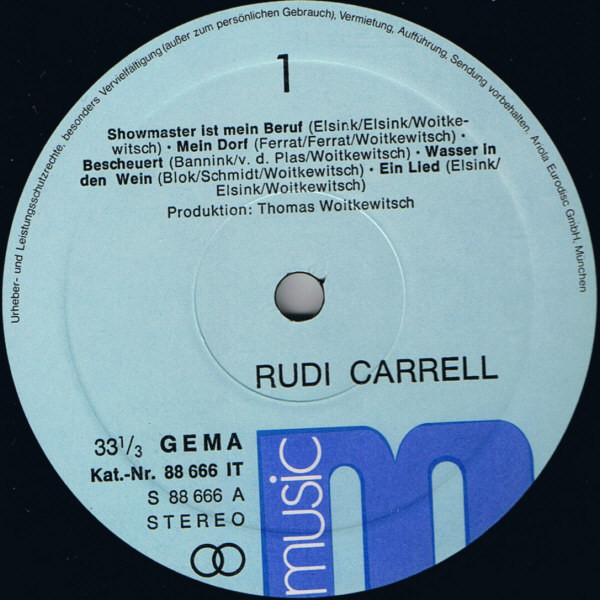 Cover zu Rudi Carrell - Rudi Carrell | 1975 | Vinyl | Pop | Germany Schallplatten Ankauf