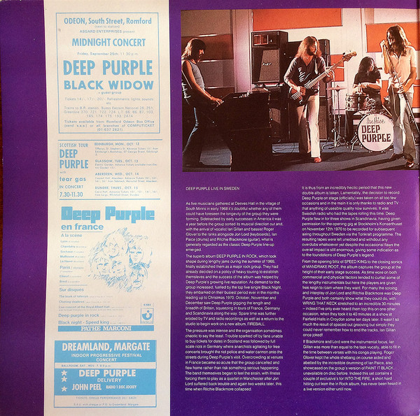 Cover zu Deep Purple - Scandinavian Nights (Live In Stockholm 1970) | 1988 | Vinyl | Rock | UK Schallplatten Ankauf