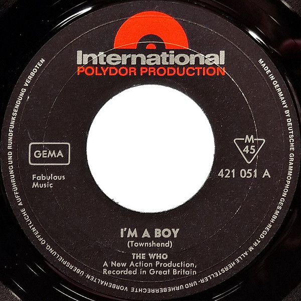Cover zu The Who - I'm A Boy | 1966 | Vinyl | Rock | Germany