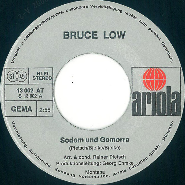 Cover zu Bruce Low - Sodom Und Gomorra | 1973 | Vinyl | Funk / Soul, Pop | Germany